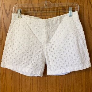 White high Waisted Shorts